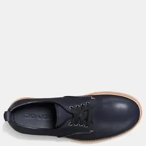 Coach | Shoes | Coach Derby Navy Leather Lace Up Shoes Mens  display picture 2